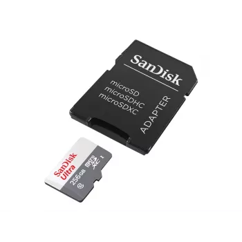 Memória Flash SanDisk 256 GB MicroSDXC UHS-I SDSQUNR-256G-GN6TA