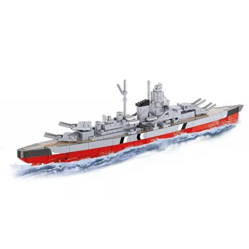 Conjunto de construção Cobi Couraçado Bismarck modelo, 590 peças