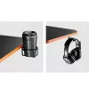 Secretária gaming Maclean NanoRS com prateleira para monitor máx. 50 kg altura 850 mm Preto RS170, mesa gaming, preto