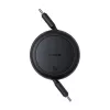 Baseus Free2Pull Mini Cabo USB-C para USB-C, 60 W, 1 m, (preto)
