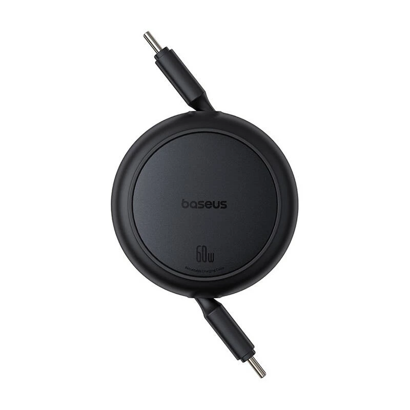 Baseus Free2Pull Mini Cabo USB-C para USB-C, 60 W, 1 m, (preto)