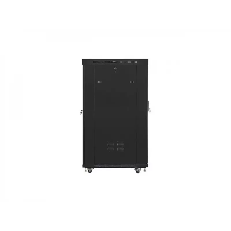Armário de rack 19 polegadas 22U 800x1000 Portas de vidro LCD (Flat Pack) V2 preto