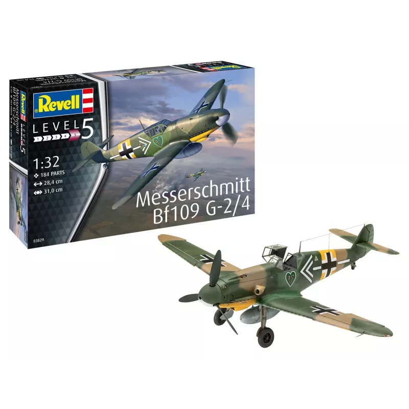 Modelo em plástico Messerschmitt BF 109G-2/4 1/32