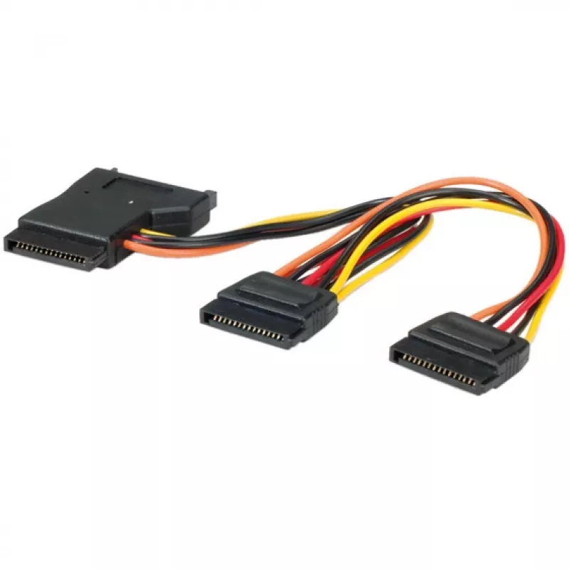 Cabo de alimentação Y interno SATA para 3x SATA Secomp 11.03.1041