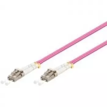 Cabo de fibra ótica GOOBAY 95936 LC–LC multimodo 50 µm, rosa