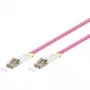 Cabo de fibra ótica GOOBAY 95936 LC–LC multimodo 50 µm, rosa
