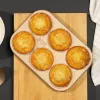 Máquina de muffins Russell Hobbs RH02151GEU7 dourada antiaderente, máquina elétrica de muffins para bancada