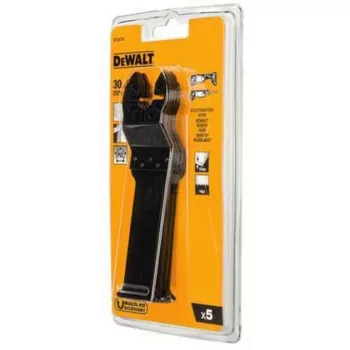DEWALT DT20724-QZ lâminas de imersão para ferramentas multifunções oscilantes, 67 x 30 mm, HCS, para madeira dura, plástico e pladur, 5 unidades