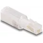 Adaptador de cabo DeLOCK 88169 RJ10 transparente branco banhado a ouro