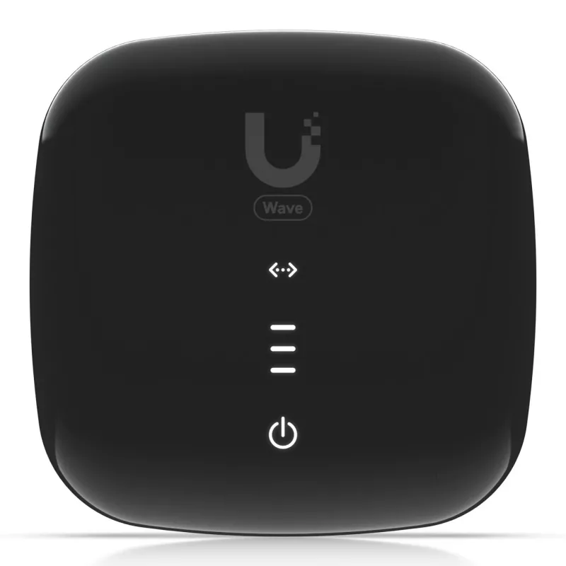Unidade de rede ótica UBIQUITI WAVE-FIBER-ONU com portas Gigabit Ethernet