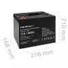 Bateria AGM Qoltec | 12V | 80Ah | 23,5kg | sem manutenção | potente | LongLife | para UPS, autocaravana, barco, forno