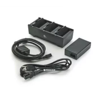 Carregador interior Zebra SAC-MPM-3BCHGEU1-01, alimentação CA, preto, inclui cabo de alimentação CA e DC