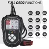 Testador de diagnóstico OBDII QOLTEC ProLine 50685 — scanner OBD-II automóvel para sistemas de 8V/25V