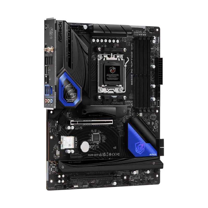 Placa-mãe ASRock B650E PG Riptide WiFi ATX AM5