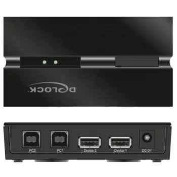 DeLOCK 11492 Comutador de dados de computador USB Type-A para USB Type-B 0,48 Gbit/s
