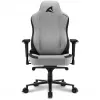 Cadeira gaming Sharkoon SKILLER SGS40 tecido assento acolchoado encosto cinzento