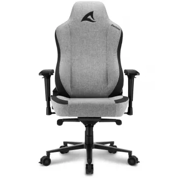 Cadeira gaming Sharkoon SKILLER SGS40 tecido assento acolchoado encosto cinzento