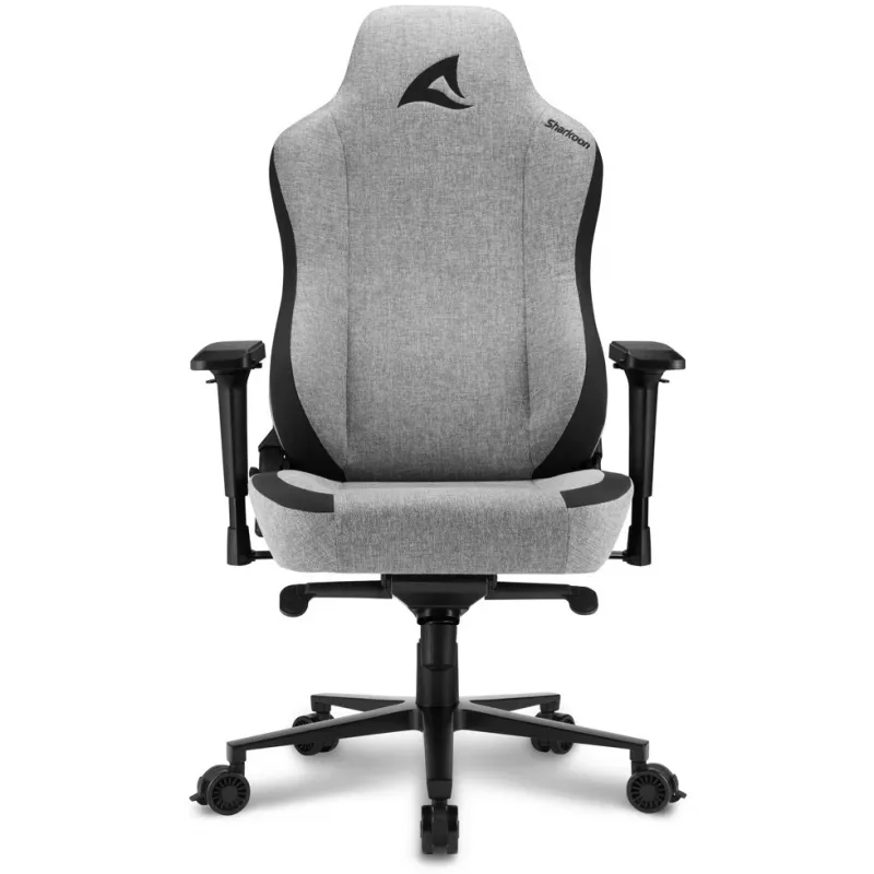 Cadeira gaming Sharkoon SKILLER SGS40 tecido assento acolchoado encosto cinzento