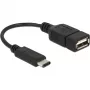 Cabo USB DeLOCK 65579 USB 2.0 0,15 m USB C USB A preto
