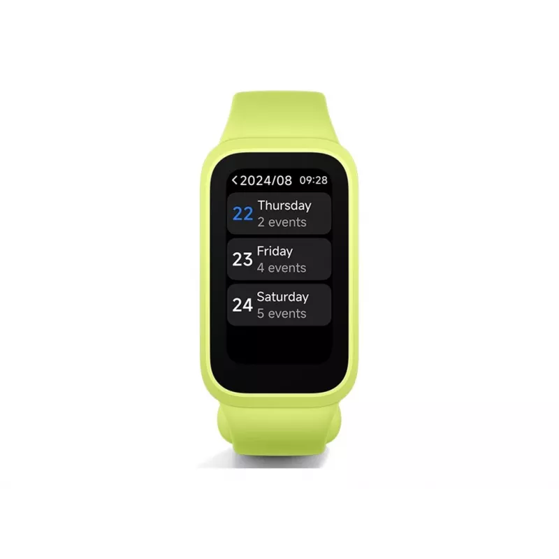 Pulseira fitness tracker Xiaomi 9 Active verde — medidor de frequência cardíaca, monitor de atividade, modelo 70783