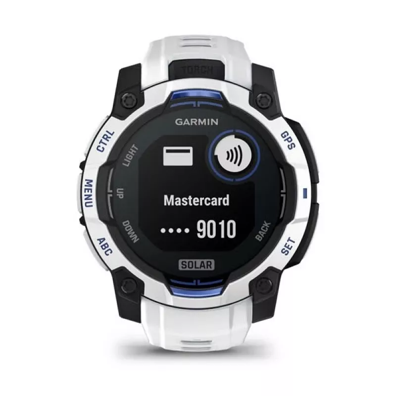 Garmin Instinct 3 Solar smartwatch, 45 mm, Black/Stone White, bracelete de silicone (010-02934-03)