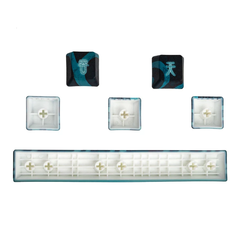 Conjunto de teclas Traitors Taotie — PBT, impressão por sublimação de cor em 5 lados, teclas compatíveis com teclados mecânicos