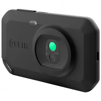 Câmara térmica FLIR C3-X Preta 1800 mAh óxido de vanádio matrizes de plano focal não arrefecidas ecrã integrado 128 x 96 píxeis LCD 640 x 480 píxeis