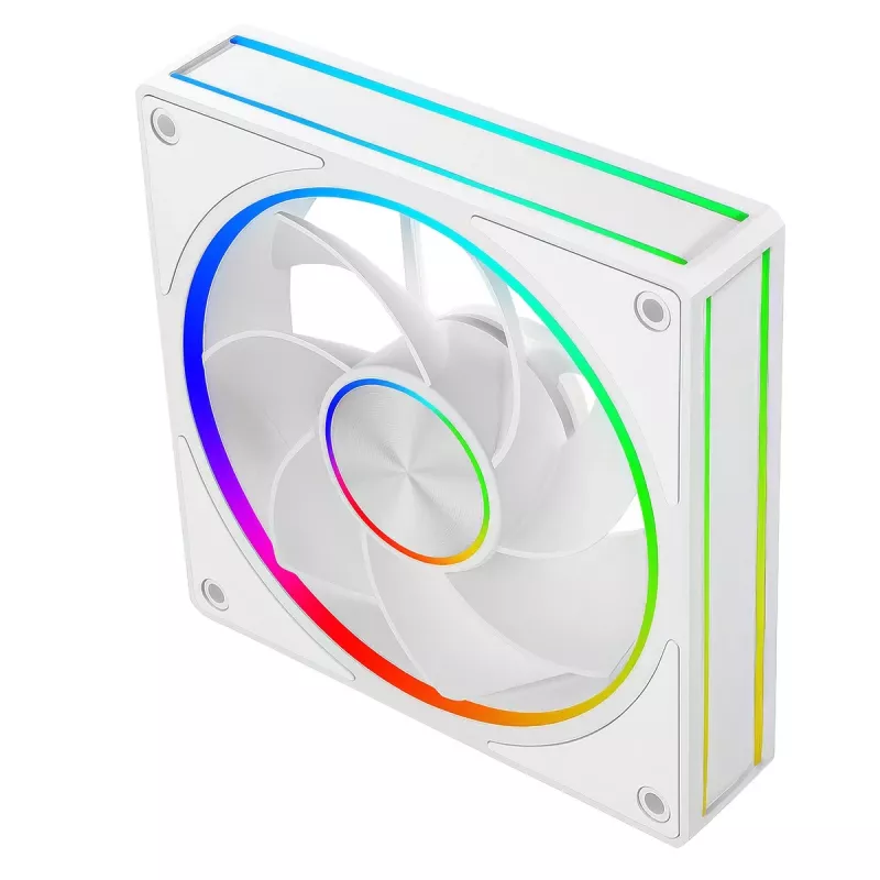 Ventoinha para caixa MODECOM VOLCANO LOOP 120 ARGB Reverse Fan branca 120 mm, PWM, 400–1400 RPM