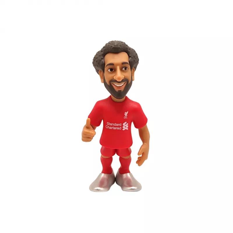 Figura de coleção MiniX Liverpool – Mohamed Salah, modelo MiniX 11117, estatueta miniatura de jogador