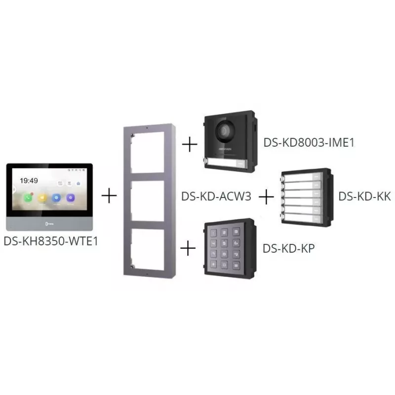 Módulo de câmara de videoporteiro HIKVISION DS-KD8003-IME1(B)(O-STD)/EU