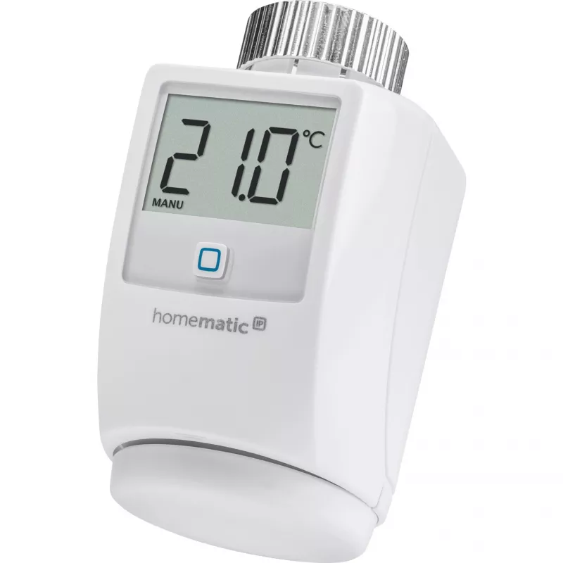 eQ-3 AG Homematic IP HMIP-eTRV, RF, 868,3 MHz, Branco, M30 x 1,5, IP20, Digital