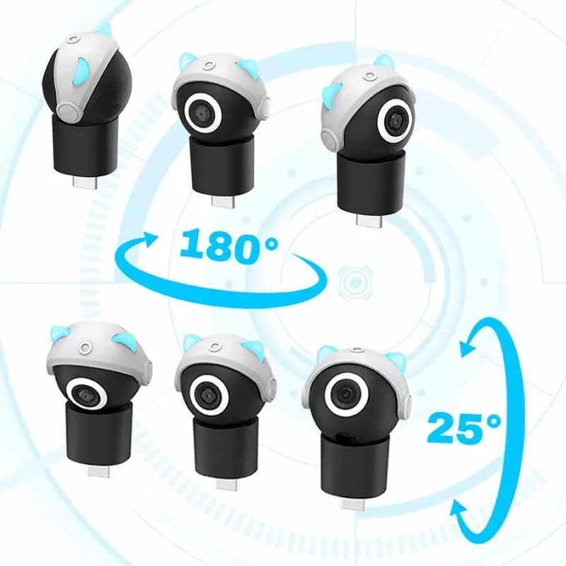 Câmara mini HD 2 em 1 Subsonic Playcam 1080 para Nintendo Switch 2 azul-claro