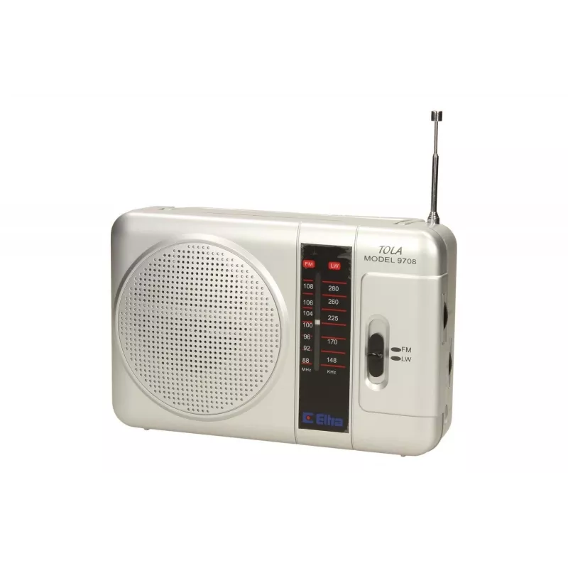 Rádio portátil Eltra TOLA 3 analógico prateado