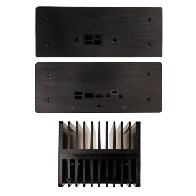 Akasa Turing ABX UCFF Caixa sem ventoinha para Mini PC AMD (Gigabyte BRIX 4000U), alumínio, preto
