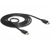 Cabo DisplayPort DeLOCK - DisplayPort (M) a DisplayPort (M) - 1,5 m - Suporte 4K - preto (85508)