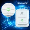 Sensor de fuga de gás QOLTEC 52652 — detetor de propano/butano (GPL), alarme 85 dB, indicador LED