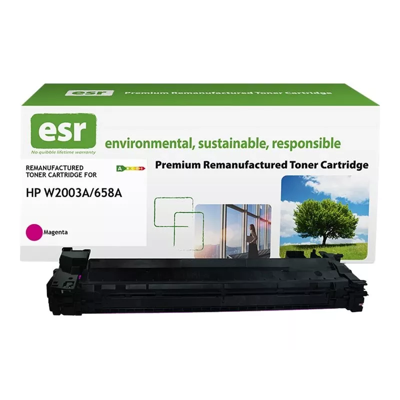 ESR cartucho de toner compatível com HP W2003A (658A), magenta, remanufaturado, 6000 páginas