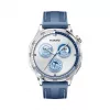 Smartwatch HUAWEI WATCH GT5 46mm – 1,43 polegadas AMOLED, GPS, 524 mAh, caixa em aço inoxidável, bracelete de tecido azul