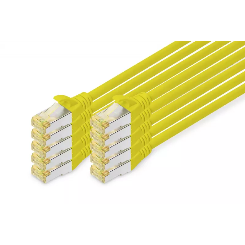Cabo de rede Digitus DK-1644-A-020-Y-10 amarelo