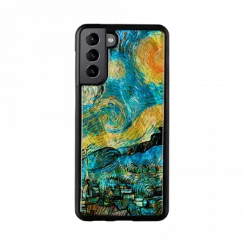 Capa de proteção iKins para Samsung Galaxy S21+ — noite estrelada preto