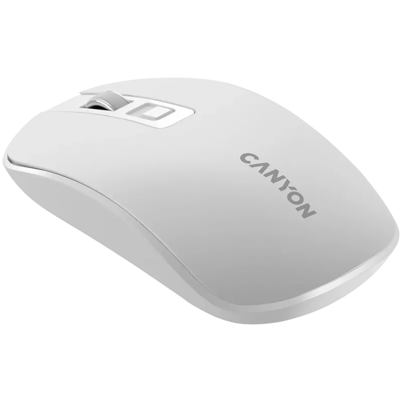 Rato CANYON MW-18 Wireless Charge branco pérola