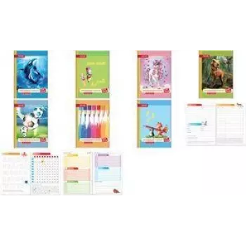 Caderno ROTH 89493 A5 pautado, 96 folhas, caderno de escrita pautado