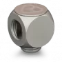 Thermal Grizzly DeltaMate Rotary T – conector de refrigeração líquida, níquel mate, 1 unid. (TG-DM-FIT-0204)