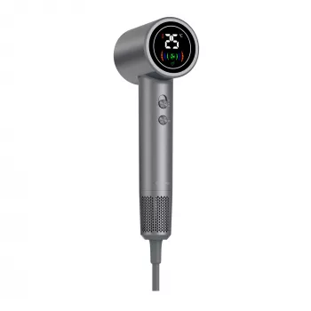 Secador de cabelo DENVER HDD-1400DGR 1400 W, cinzento, 110–240 V, cabo de 1,8 m, 25–75 °C, 70×89×280 mm