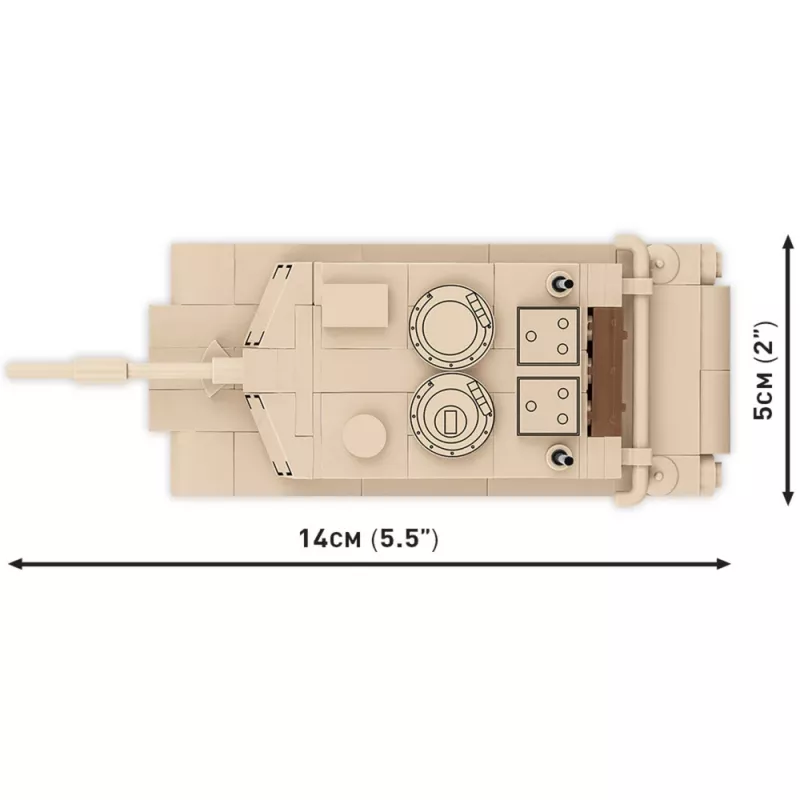 Conjunto de construção Cobi Abrams M1A2 — 174 peças, idade recomendada 6+, bege
