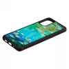 Capa para telefone iKins para Samsung Galaxy S20+ — design nenúfares preto
