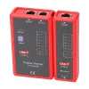Testador de cabos de rede Unit UT681L para fichas RJ45 e RJ11, teste de continuidade e cablagem