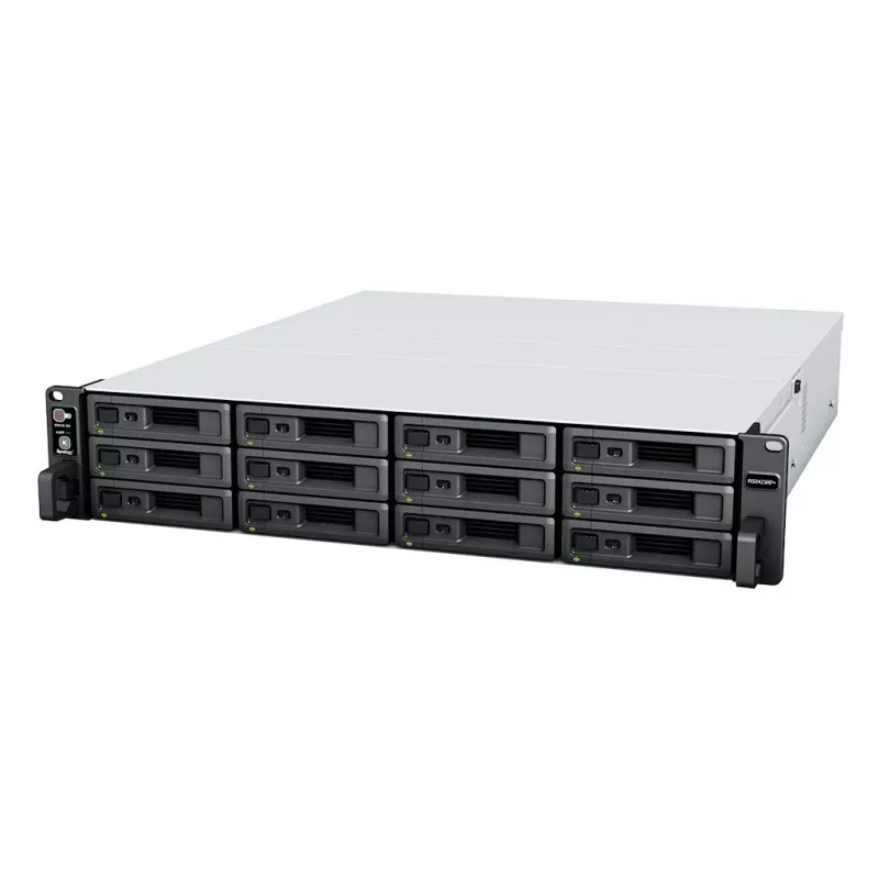 Synology RackStation RS2423+ NAS/servidor de armazenamento em rack (2U) Ryzen Embedded V1780B 8 GB DDR4 0 TB DiskStation Manager preto, cinzento