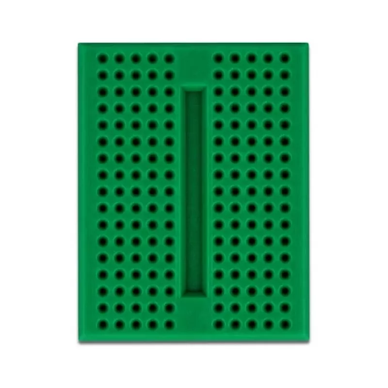 Breadboard DELOCK 18321 — placa de ensaio sem soldadura, plástico, 36×46×10 mm, verde