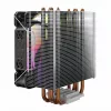 Dissipador de CPU SAVIO SAVGCOVORTEXX2ARGB com 4 heatpipes, ventoinha ARGB de 120 mm, preto